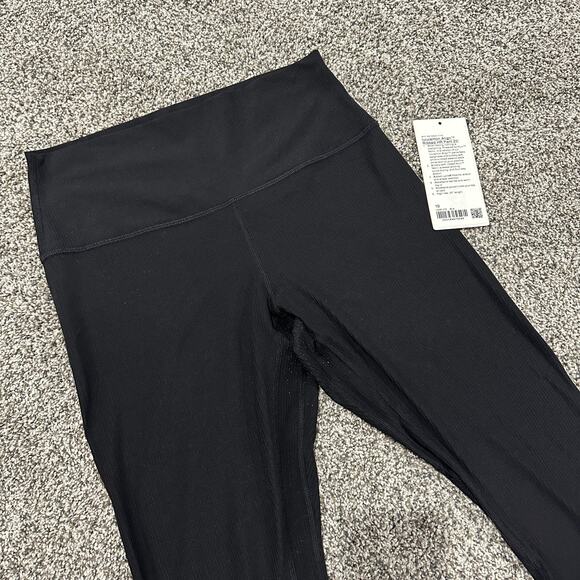 LULULEMON Align High-Rise Ribbed Pant 25" Size 10, Black - Picture 4 of 7